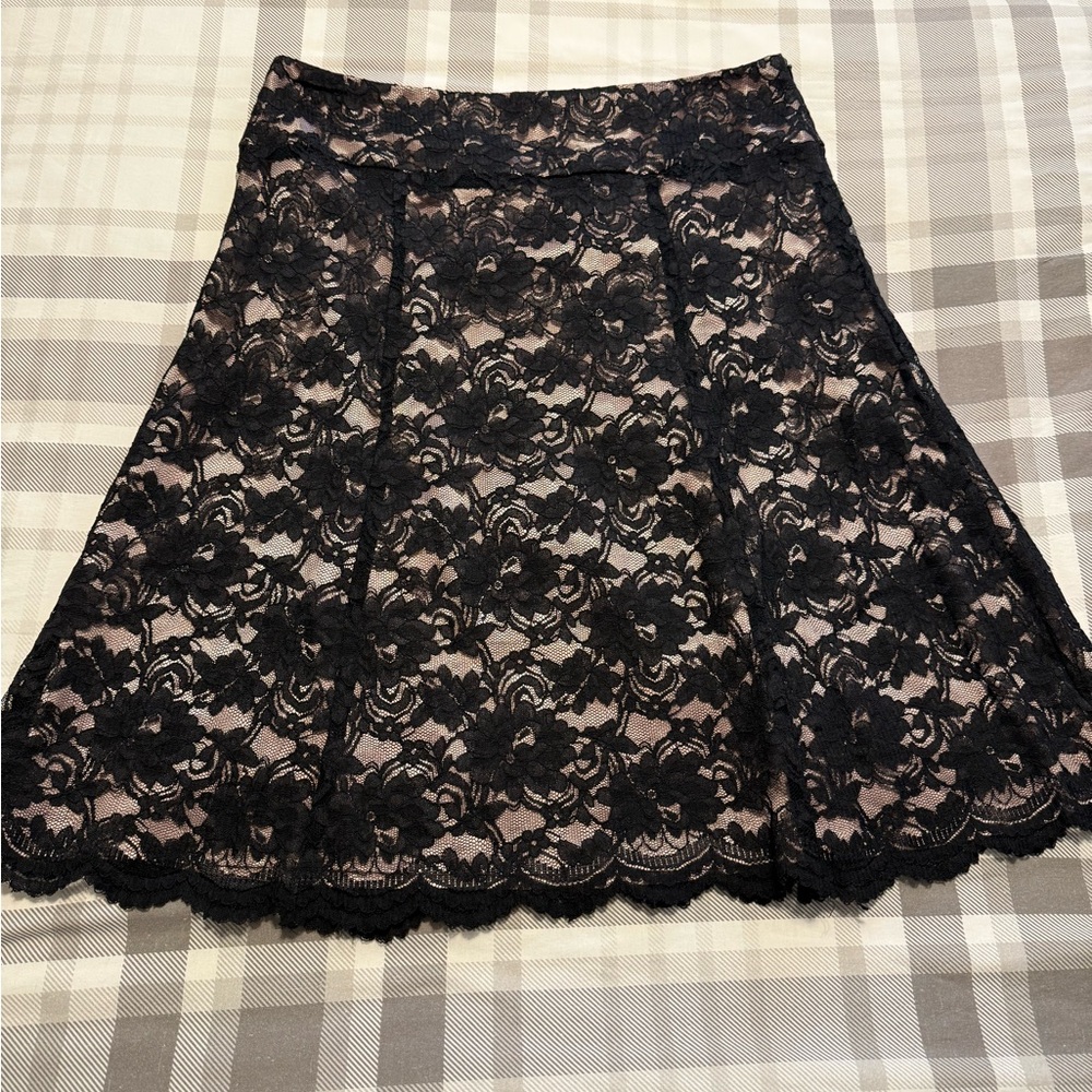 Axcess Black Lace A-Line Skirt